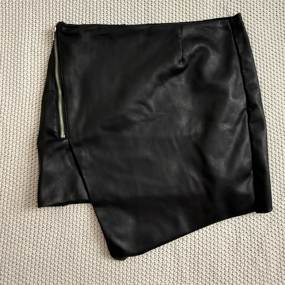 Blush Asymmetrical Black Skirt